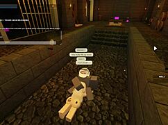 in roblox world blonde slut takes deep anal and rides hard