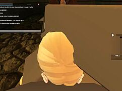 in roblox world blonde slut takes deep anal and rides hard