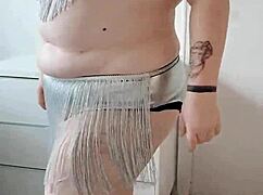 check out this bbw shaking her massive belly and ass