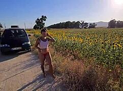 brazilian damiana naughty sunflower field fuck! 🌻💦