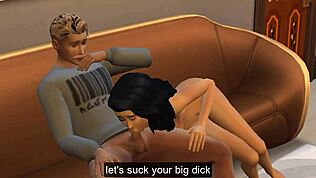 Asian stepmom and stepson have sex after a video game competition
