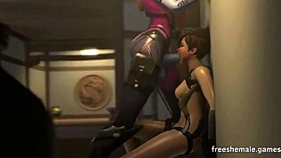 18+ 3d monster cock 3d big dickgirls in 3d animation with adult game